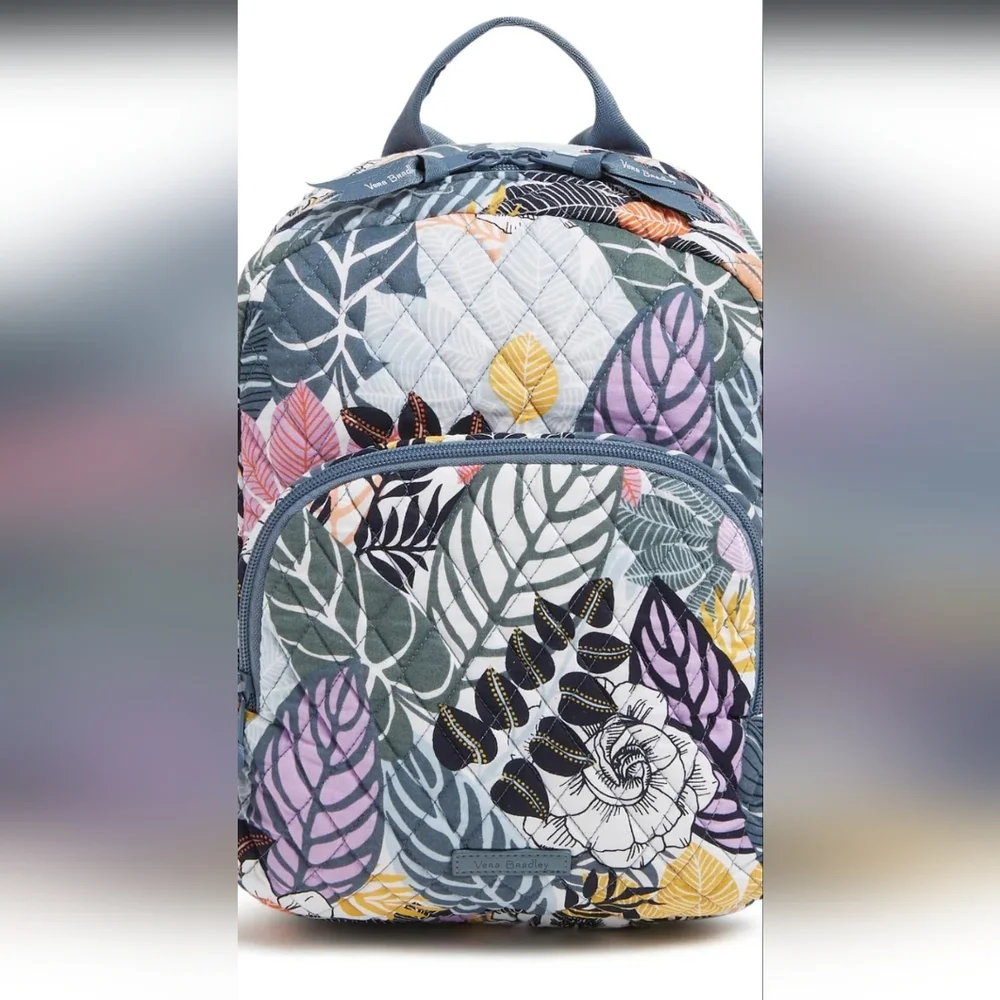 NWT Vera Bradley Floral Quilted Women's Backpack - Picture 4 of 4